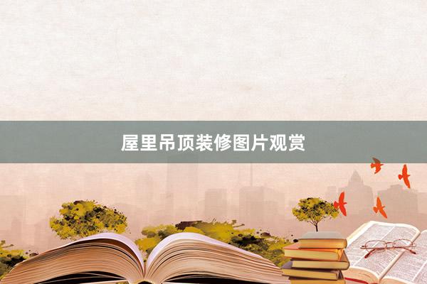 屋里吊顶装修图片观赏